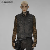 Post-apocalyptic style distressed vest