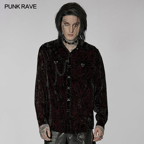 2022 Gothic daily  velvet  shirt