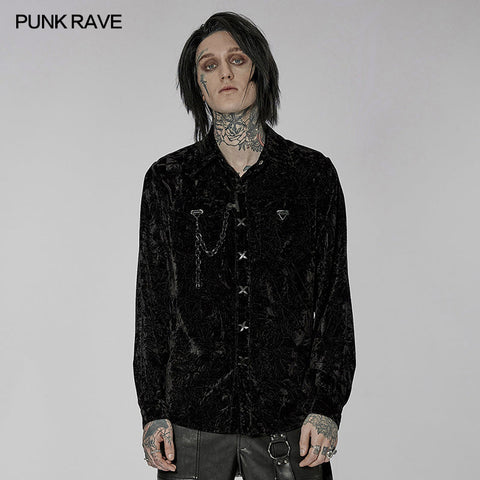 2022 Gothic daily  velvet  shirt