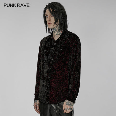 2022 Gothic daily  velvet  shirt