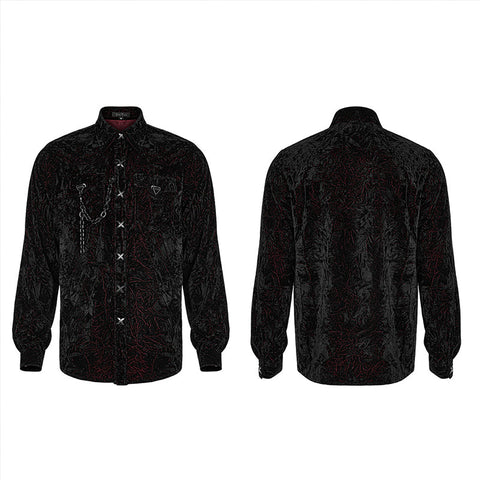 2022 Gothic daily  velvet  shirt
