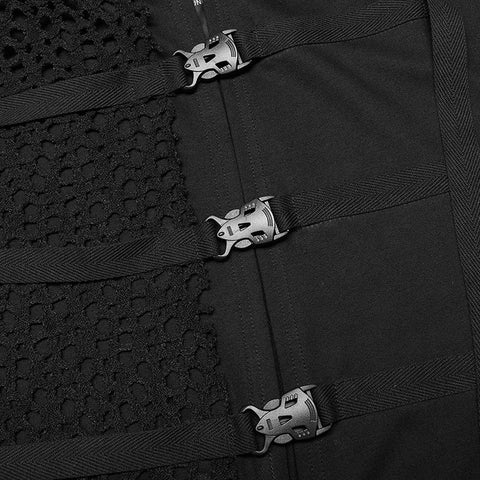 Dark sweatshirt vest