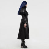 Gothic imitation fur long coat