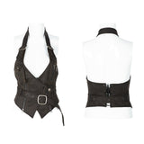 Metal heavy punk halter vest