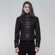 Punk handsome Short Coat