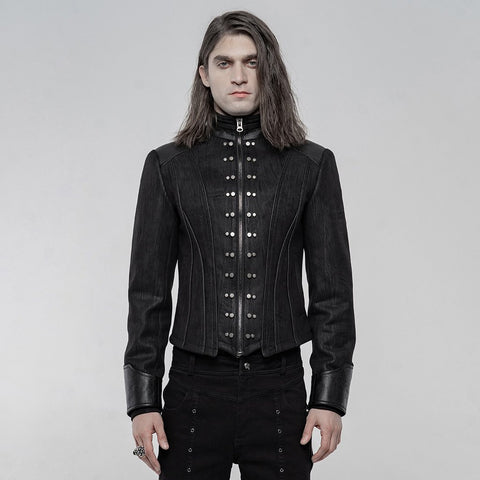 Punk handsome Short Coat