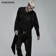 Goth printed knitted coat