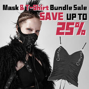 Punk Rivet Face Sexy Leather Mask Accessories